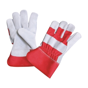 Leather Waterproof Work <b>Gloves</b> with Drawstring Closure Heavy Duty Safety Protection - Product Image 3