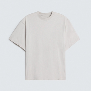 T-shirt personnalisé surdimensionné avec impression sérigraphique en strass, coton vintage, manches courtes, broderie, effet vieilli pour homme - Product Image 1