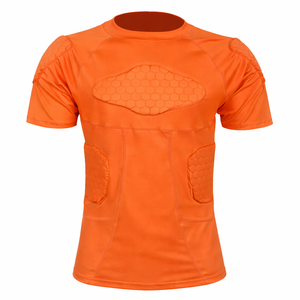 เสื้อยืดกีฬา Rashguard เสื้อรัดกล้ามเนื้อแบบกำหนดเอง เสื้อยืดฟิตเนส เสื้อรัดกล้ามเนื้อผู้ชาย แขนสั้น - Product Image 3