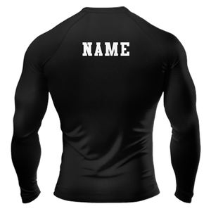 Rashguard MMA personnalisé uni à manches longues respirant unisexe en Spandex/Polyester pour la vente en gros – Créez votre propre rashguard noir - Product Image 6