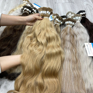 Extensions de cheveux naturels ondulés I-Tip 100% vietnamiens, les plus vendues, haute qualité, sans perte ni nœuds, cheveux non traités - Product Image 3