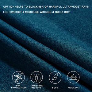เสื้อฮู้ดดี้ตกปลาพิมพ์ลายปลาวาฬสำหรับผู้ชาย ป้องกันรังสียูวี UPF 50 แขนยาว - Product Image 2