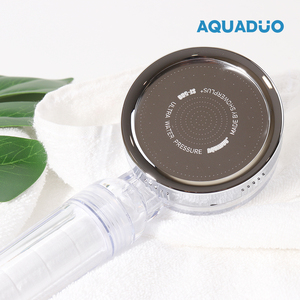 AQUADUO - Cabezal de Ducha Moderno Cromado con Filtro de Agua Desclorante, Salida Única, Alta Presión, Accesorio para Grifo de Baño - Product Image 3