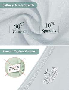 Culottes string pour femmes Calm Touch, en coton respirant, texture douce, extensibles, taille équilibrée, confort quotidien, vente en gros - Product Image 2