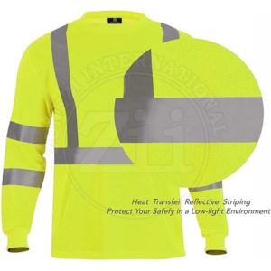 Sudadera de Seguridad de Alta Visibilidad ANSI Clase 1 FR, Transpirable, con Luz LED Intermitente, Impermeable, Reflectante, Uniforme de Trabajo para Hombre - Product Image 5