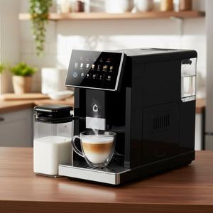 Machine à café entièrement automatique HIPRESSO CM1001 CM2001 CM3001, programmable, du grain à la tasse, en acier inoxydable noir - Product Image 5