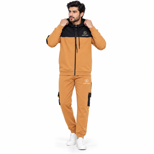 Conjunto Deportivo de Felpa MANGOES FASHION, Sudadera con Capucha y Pantalones Jogger, Ropa Deportiva de Invierno, para Gimnasio, Entrenamiento, Casual, Urbana - Product Image 1