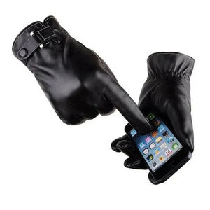 Gants en cuir durables pour usage quotidien, gants en cuir pour hommes, pour temps froid, gants en cuir doux avec doublure chaude - Product Image 4