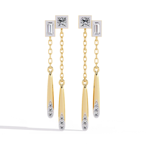 Pendientes SOLITAIREKART con Diamantes Naturales de 0.66ct, Color Celestial Drizzle, Claridad VS-SI - Product Image 1