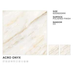 Dyna Azul 600x600mm Polished Porcelain Tiles 60x60cm Glossy Marble Look Ceramic Polished Floor Tiles Designer <b>Wall</b> Tiles - Product Image 1