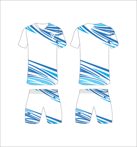 Conjunto de uniforme de fútbol sublimado personalizado para hombre con camiseta con estampado de patrón texturizado diagonal en blanco y negro y pantalones cortos a juego - Product Image 2