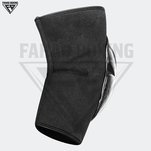 Protections coudes et genoux personnalisées OEM en cuir véritable, rembourrées et robustes pour l'entraînement sportif, MMA, Muay Thai, confort optimal - Product Image 4