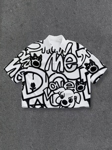 Camisetas Personalizadas de Moda Urbana, Estilo Casual, Estampado en Serigrafía, Corte Holgado, para Hombre, Juveniles, para Todas las Temporadas - Product Image 4