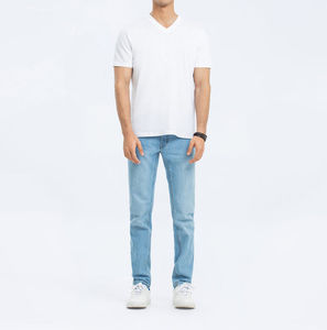 Camiseta de Verano para Hombre de Alto Rendimiento, Hecha a Medida, Cuello en V, Manga Corta, Corte Regular, 100% Algodón Transpirable - Product Image 6