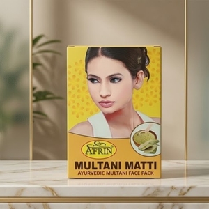 Mascarilla Facial de Arcilla Multani Matti Pura Afrin para Aclarar la Piel, Controlar la Grasa y Tratar el Acné, Paquete de Hierbas Naturales de 250g - Product Image 3