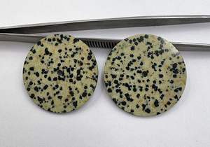 Esfera de Reloj de Piedra de Jaspe Dálmata, Tamaño 30 mm, Grosor 1.50 mm, Disco Redondo, Orificio Central de 2 mm, Esfera de Reloj Única - Product Image 4