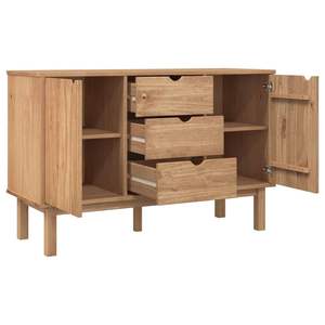 Credenza in legno massello 44.7 "x 16.9" x 28.7" - Product Image 4