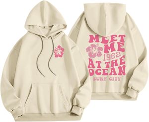 Sweat à capuche tricoté imprimé pour femme, décontracté, à manches longues, respirant, éco-responsable, style streetwear, hiver - Product Image 1