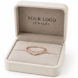 S925 Sterling <b>Silver</b> <b>Stacking</b> Band with CZ Crystal Pave Setting for Women Wholesale 14k Gold Curve <b>Ring</b> - Product Image 1