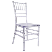 Ensemble de tables et de chaises de salle à manger en acrylique pour les fêtes, chaises de mariage au Ghana, chaise en plastique transparente pour tasse à café