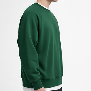 Sudadera de invierno para hombre estilo vintage OEM, con apliques bordados, lavado ácido, cuello redondo, oversize - Product Image 5