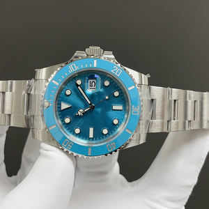 Reloj mecánico automático de lujo para hombre, azul cielo, 40 mm, luminoso, estilo suizo, resistente al agua, de moda. - Product Image 4