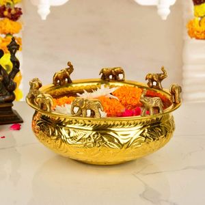 Decorative Metal <b>Candle</b> Bowl For Wedding Centerpieces And Romantic <b>Dinner</b> Ambience - Product Image 1