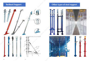 Puntello in acciaio industriale regolabile per costruzione CE cassaforma certificata impalcatura pesante puntellamento esterno OEM disponibile - Product Image 4