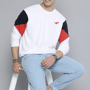 Sweat-shirts pour hommes tendance, conçus pour un confort quotidien et un style décontracté, en coton mélangé basique - Product Image 4