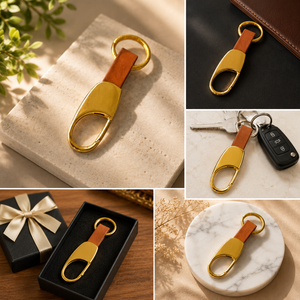 Llavero Organizador de Cuero de Marca Personalizada, Clip de Cinturón, Mosquetón, Regalo Promocional, Paquete de 1 - Product Image 2
