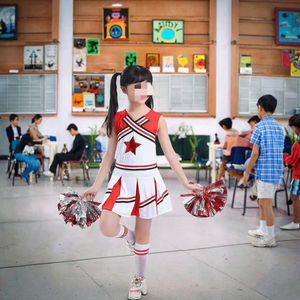 Falda de Animadora para Adultas, Personalizada con Impresión por Transferencia Térmica Delantera y Trasera, 100% Poliéster, Verde y Negro, Tallas Grandes - Product Image 4