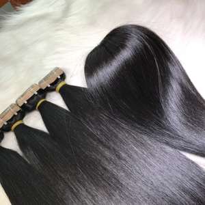 Bone Straight Super Double Drawn Straight Style 100% Cinta de cabello vietnamita en cabello liso Varios colores Proveedor mayorista crudo - Product Image 4