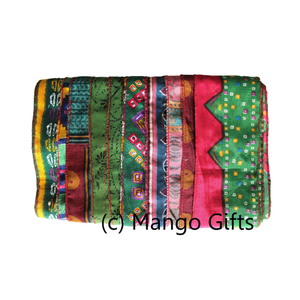Indian Vintage Silk Sari Handmade Scarf Stole Patchwork <b>Wrap</b> Boho <b>Shawl</b> Recycled Textile Gift Festival Wear Collections Handmade - Product Image 1