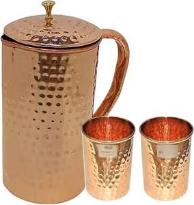 Carafe à eau en cuivre de haute qualité – Pichet en métal durable pour l'hôtellerie à prix abordable - Product Image 1