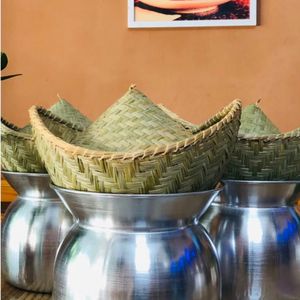 VietChoice Traditional Bamboo Rice <b>Hat</b> Basket asian cuisine - Product Image 6
