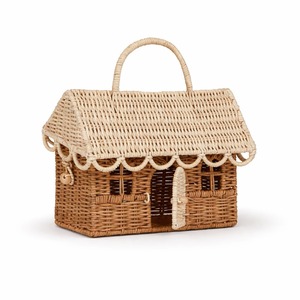 Cesta de ratán natural con el mejor descuento para juguetes de casa de muñecas, cestas para niños, cesta para niños pequeños al precio más bajo - Product Image 3