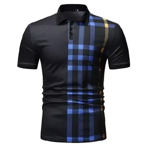 Chemises polo décontractées pour hommes, nouvelle collection, design tendance, logo personnalisé, couleur unie, coton, grandes tailles. - Product Image 3
