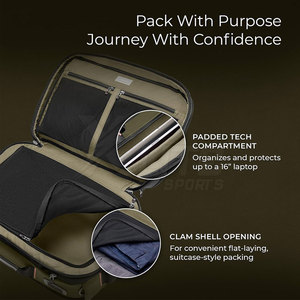 Premium Durable Polyester Zipper Closure Convertible Backpack Duffel Comfortable Grip Stitching Smooth Design for Gym Sports Use - Product Image 5