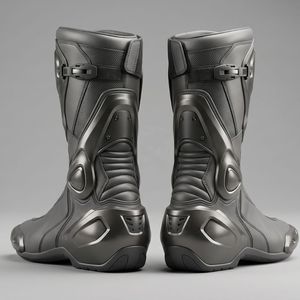 Botas Largas para Motocicleta, Diseño Personalizado, Calzado Protector para Motociclistas con Correas Ajustables y Paneles Reforzados - Product Image 2