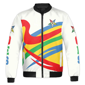 Personalized Chapter Name OES Order of The Eastern Star Bomber <b>Jacket</b> S-5XL High Quality Custom Made Long Sleeve Masonic <b>Jacket</b> - Product Image 2