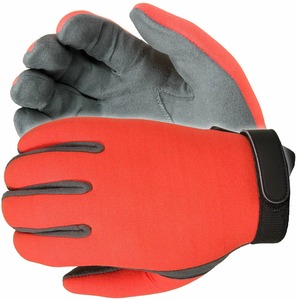 Guantes Tácticos de Aramida de Alta Visibilidad Color Naranja, Sin Forro, Resistentes al Agua, Ligeros, Resistentes al Calor, Anticorte, Antideslizantes, 7 oz - Product Image 3