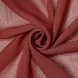 Tissu en Chiffon de Polyester Léger, Transparent, Doux, Fluide, Surface Lisse pour Robes de Soirée, Foulards, Blouses - Vente en Gros - Product Image 6
