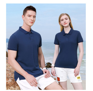 Wholesale Embroidered Solid Color Cotton Sportswear Golf for Shirts Anti-Wrinkle Men's Short Sleeve Casual Work Golf Polo Shirt - Product Image 2