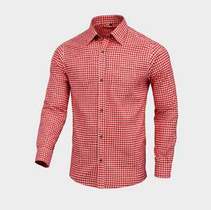 เสื้อเชิ้ตแขนยาวบาวาเรียสำหรับผู้ชาย, เสื้อคอตตอน Oktoberfest 4XL สำหรับงานปาร์ตี้ - Product Image 1