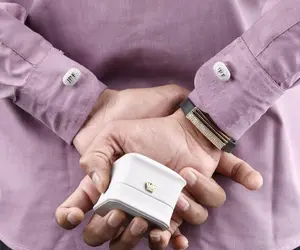 Mancuernillas de moissanita premium con diamantes, plata de ley 925, tono oro blanco, amarillo y rosa, color EF, VVS, VS, regalo para hombre, boda, fiesta - Product Image 5