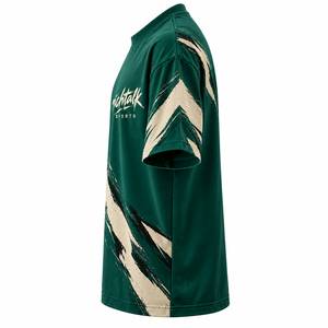 Camiseta de Manga Corta Oversize para Hombre, Estilo Urbano, Cuello Redondo, Algodón Jersey, Transpirable, Ligera, 320g, con Pedrería, Casual - Product Image 3