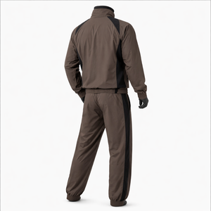 Conjunto Deportivo de 2 Piezas para Hombre, Chaqueta Cortavientos Ligera con Cierre Completo y Pantalones de Pierna Recta, Logotipo Personalizado OEM - Product Image 4