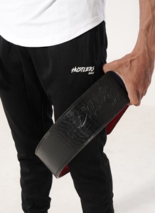 Cinturón personalizado con textura negra, palanca de Fitness, cinturón de elevación de potencia, cinturones de palanca impresos de Anime para ropa de gimnasio, Fitness - Product Image 5