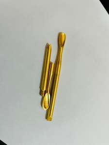 Ensemble de cuillères en acier inoxydable plaqué or pour shilajit, outil multifonctionnel, spatule de mesure pour résine de shilajit, outil ayurvédique - Product Image 4