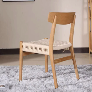 Chaise de salle à manger en rotin et bois de frêne Nam Viet - Product Image 1